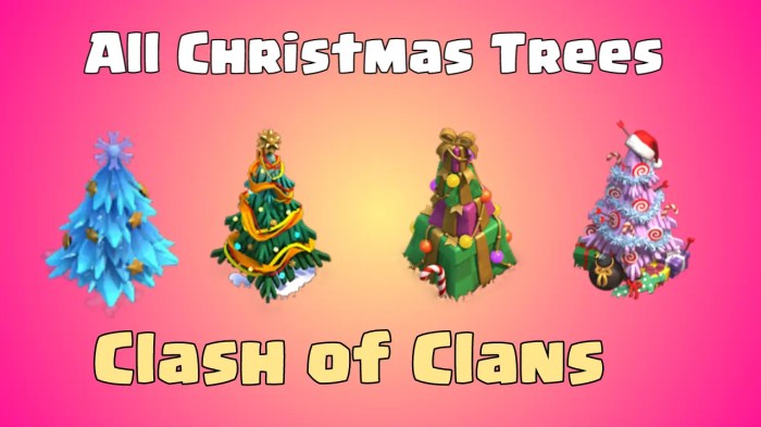 Clashmas trees in order