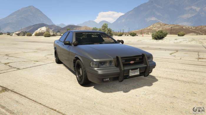 Cruiser gta unmarked vapid police gta5 sedan available gtaall front predator