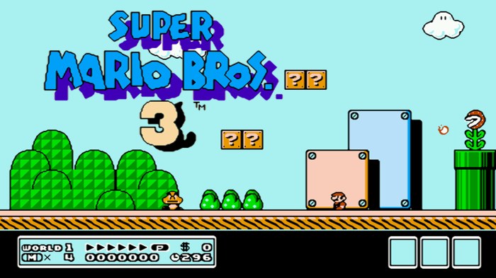 Mario bros 3 background