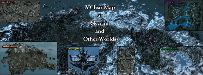 A clear map of skyrim