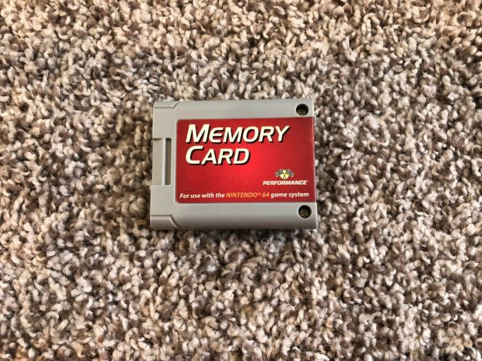 Memory card plus n64