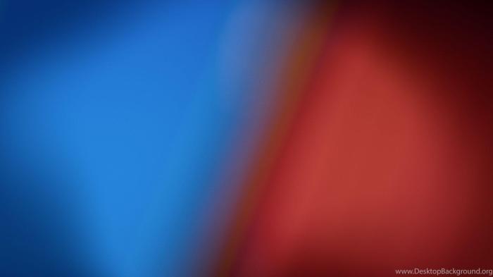 Blue and red screen