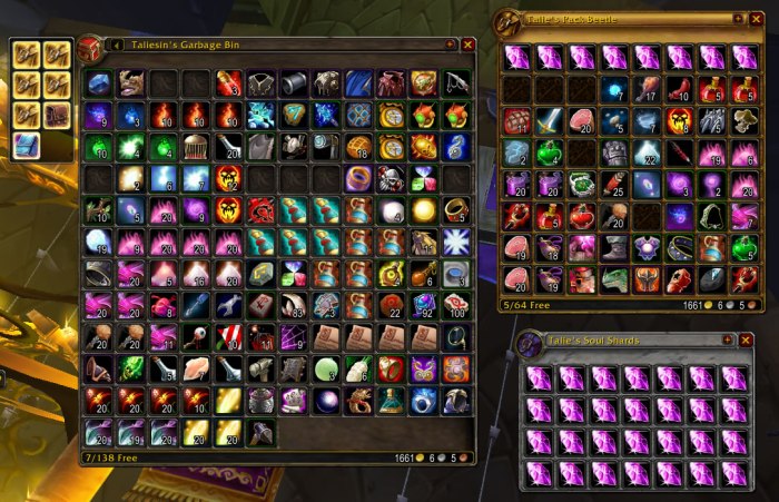 Bags world of warcraft