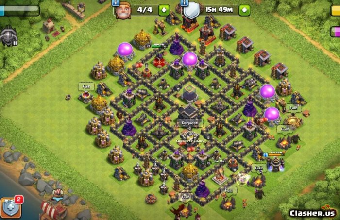 Town hall 9 max base