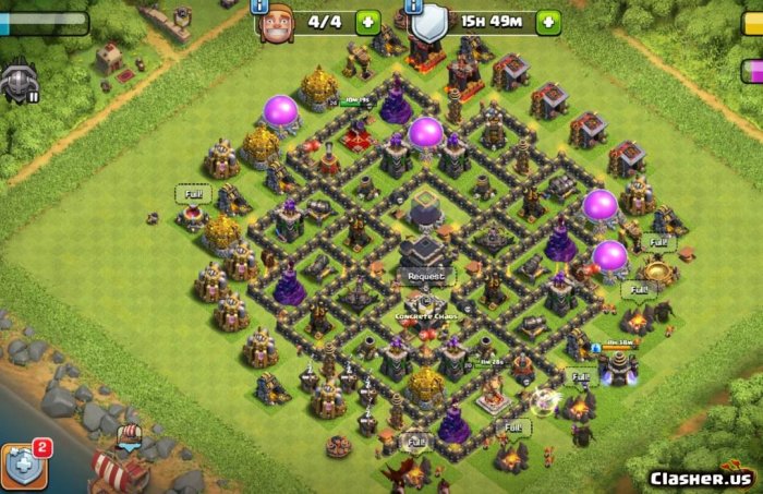 Maxed out town hall 9