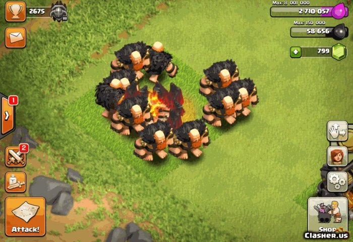 Clash of clans army camp