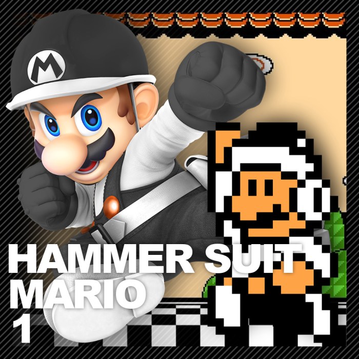 Mario hammer suit super bros rocks gaming re