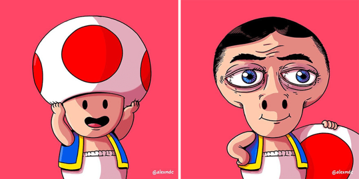 Toad taking off his hat