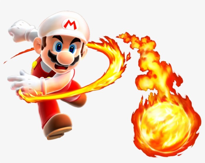 Fire power up mario