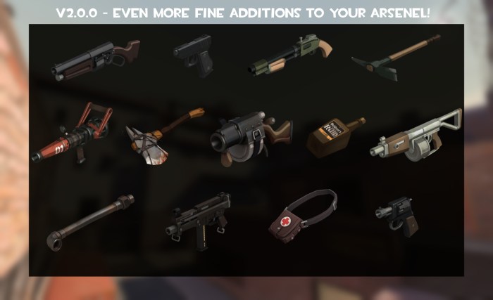 Tf2 weapons some irl comments