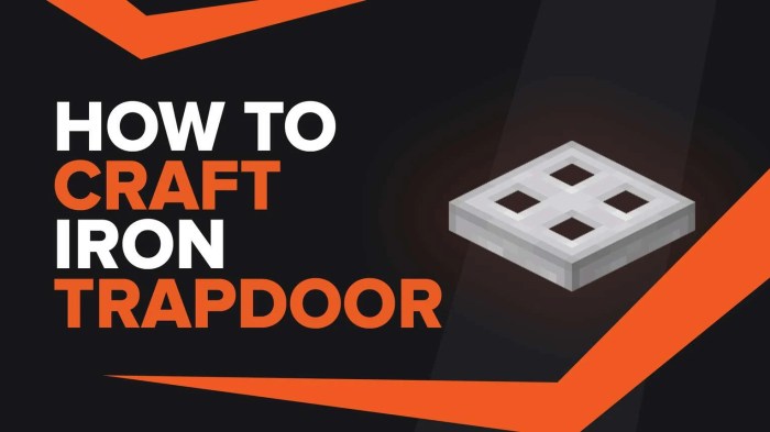 Trapdoor iron vertical make