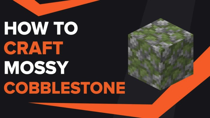 Mossy stone brick recipe