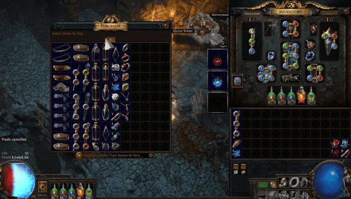 Path of exile weapons