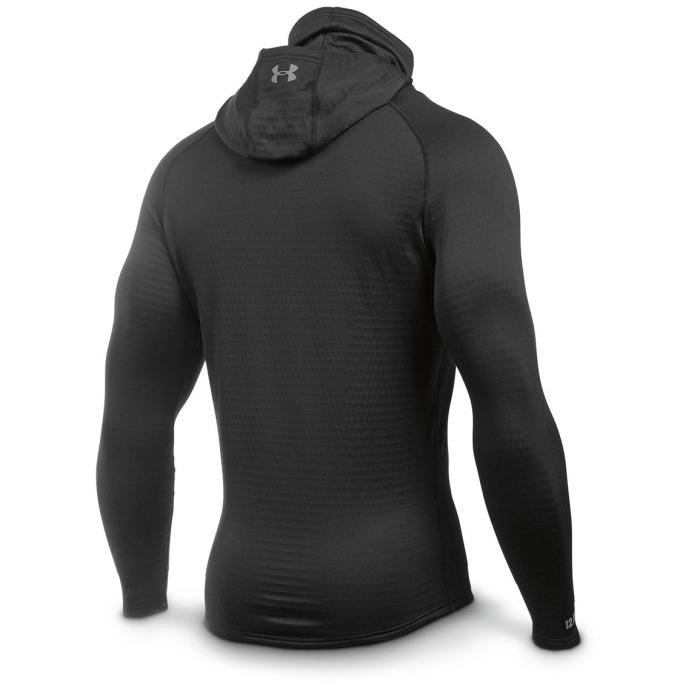 Base under armour hoodie men layer hood mens underwear steel