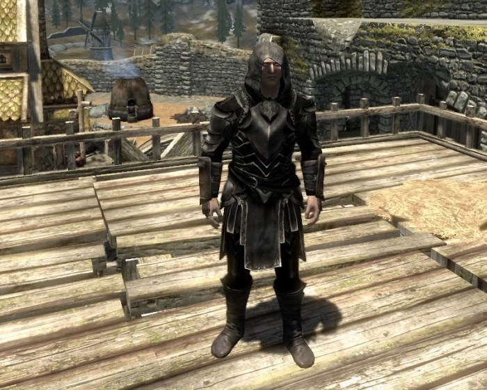 Skyrim light ebony armor