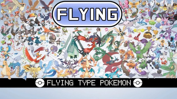 Flying types pokemon go