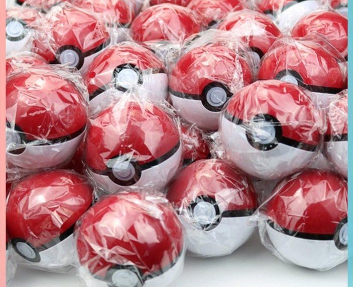 Throw and pop pokeball