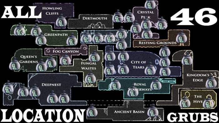 All grub locations map