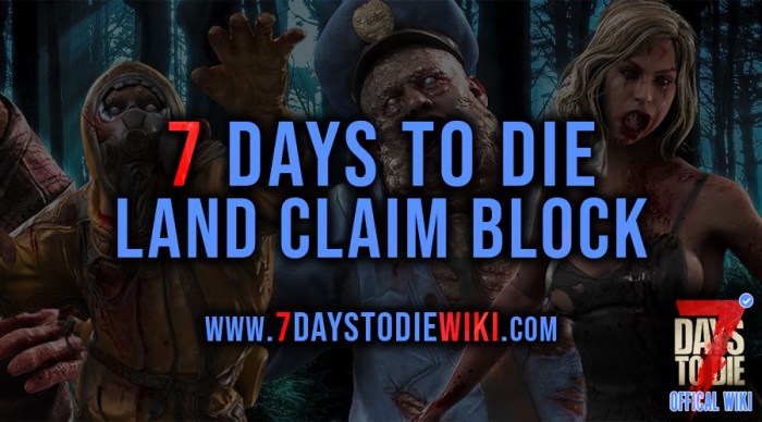 7 days to die claim block