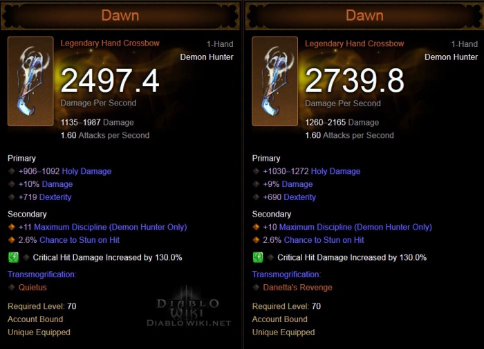 Diablo 3 dawn crossbow