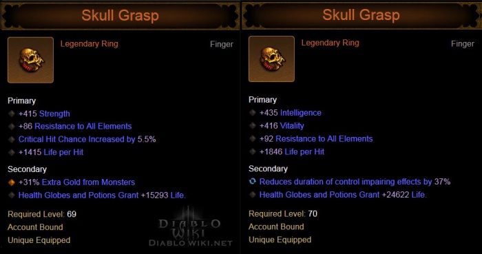 Diablo 3 skull grasp