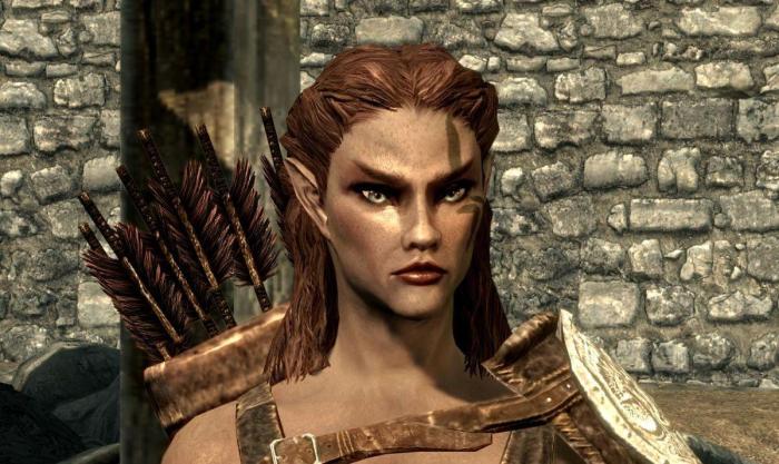 Female wood elf skyrim