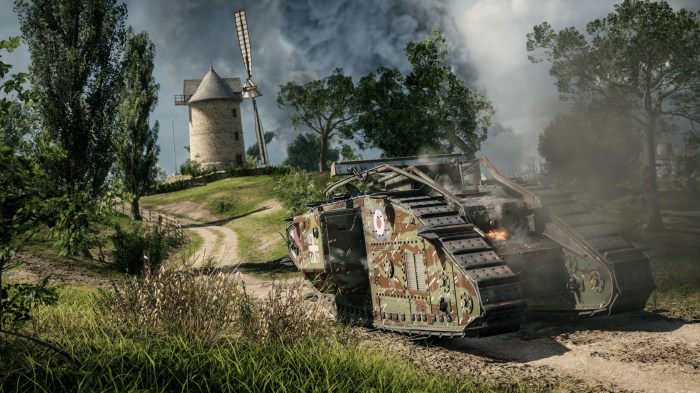 Tanks in battlefield 1