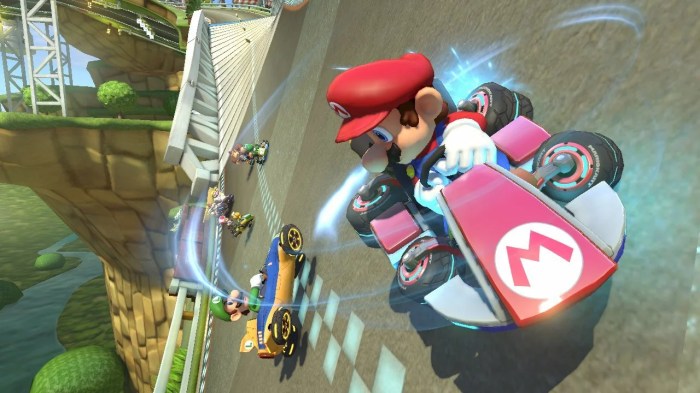 Mario kart rocket start boost wii race gameplay