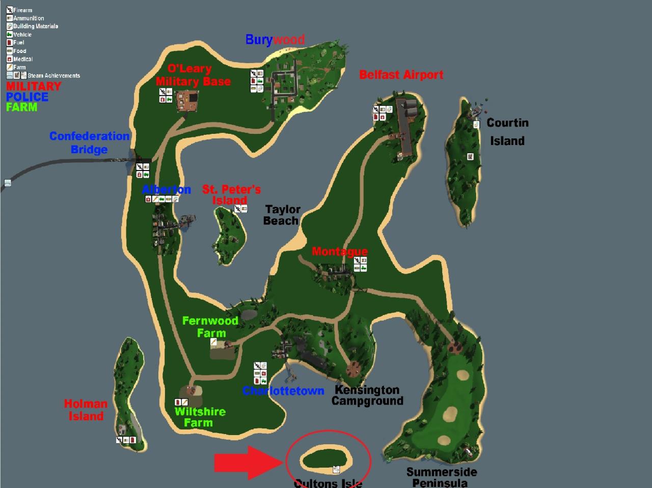 Pei unturned airdrop locations chart washington map france wikia gameplay tips