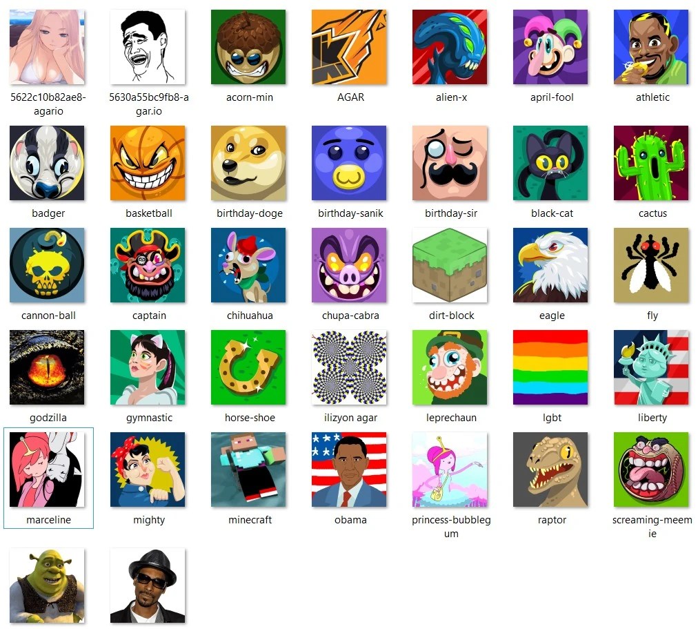 Agario skins with names