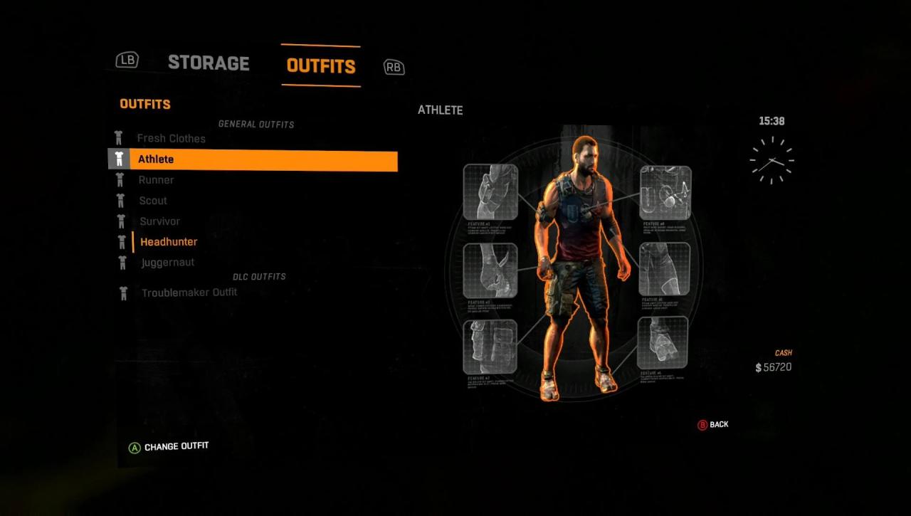 All dying light outfits