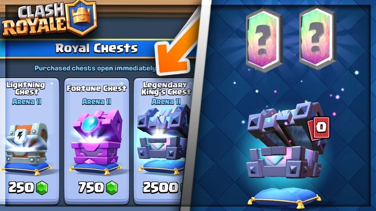 Legendary chest clash royale king 3d