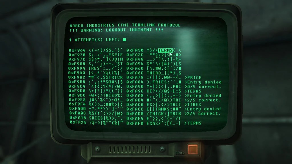 Fallout 4 computer code