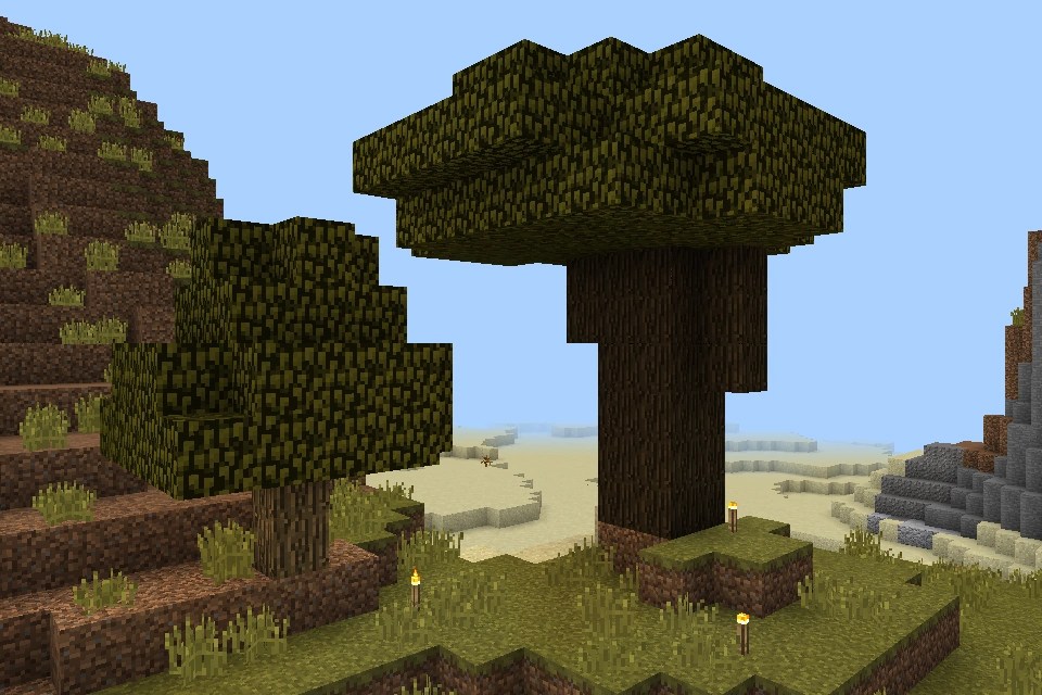 Minecraft dark oak tree