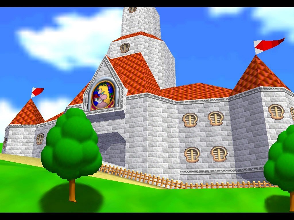 Peach's castle mario 64