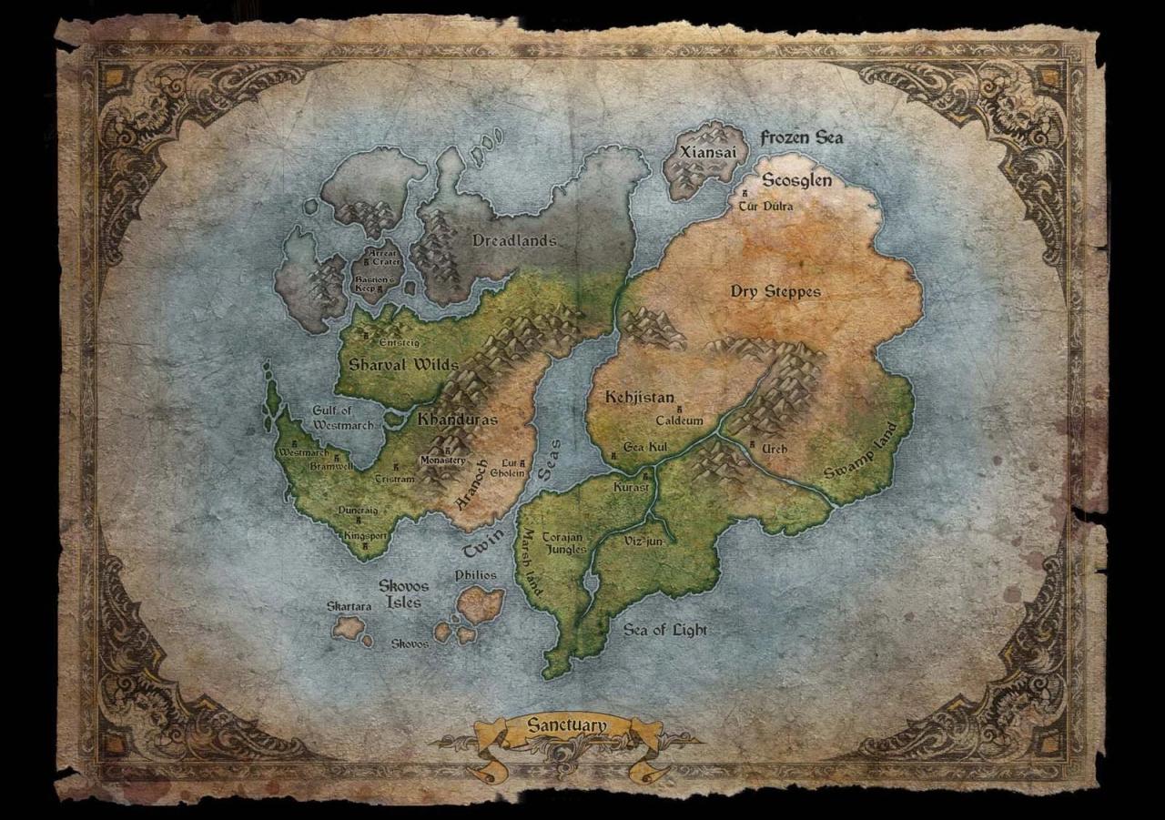 Diablo 4 transparent map