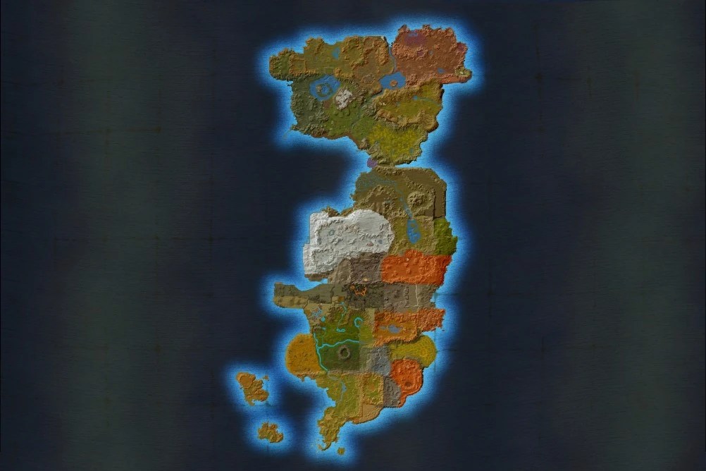 Eastern kingdoms wow map