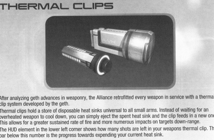 Thermal clip mass effect