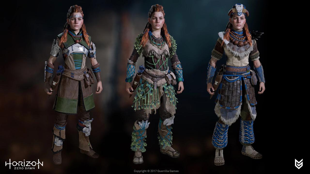 Horizon zero dawn outfits