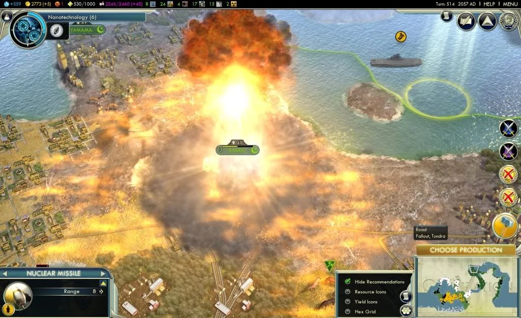 Civilization nuclear civ5 weapons game nuke games wikia 4x cities