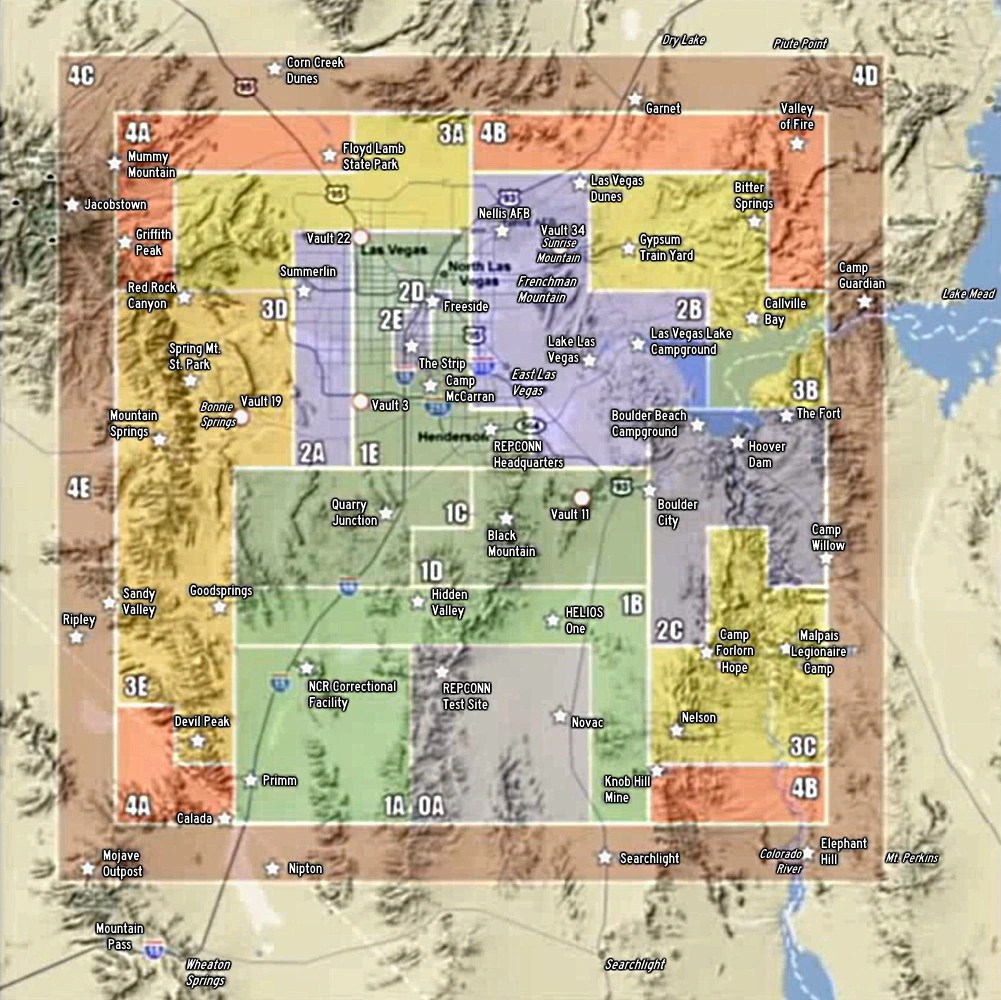 Map fallout new vegas