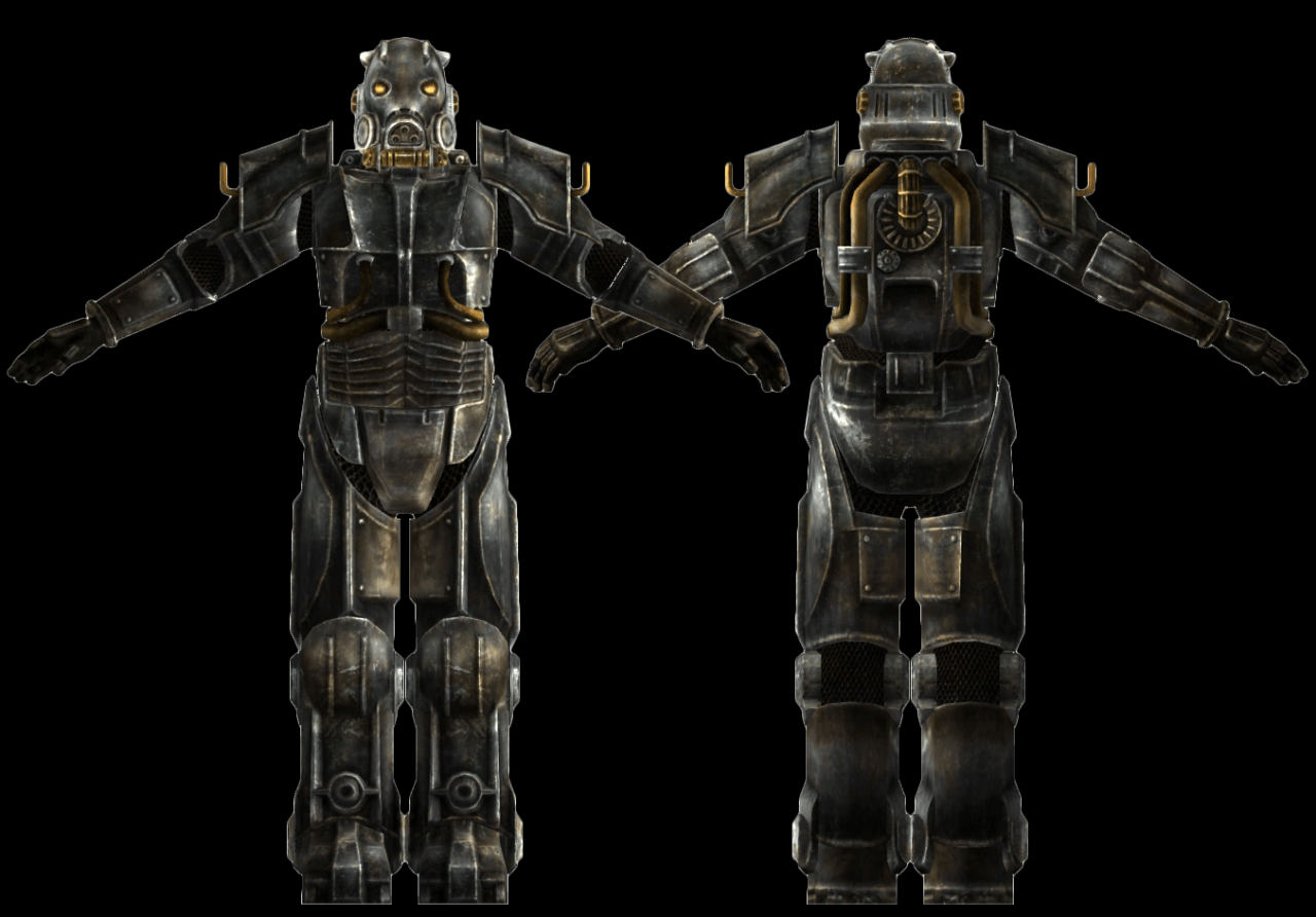 Armor fallout power enclave advanced skin mk vegas minecraft model slash through he fanart equestria series pngfind interchangeable gender then