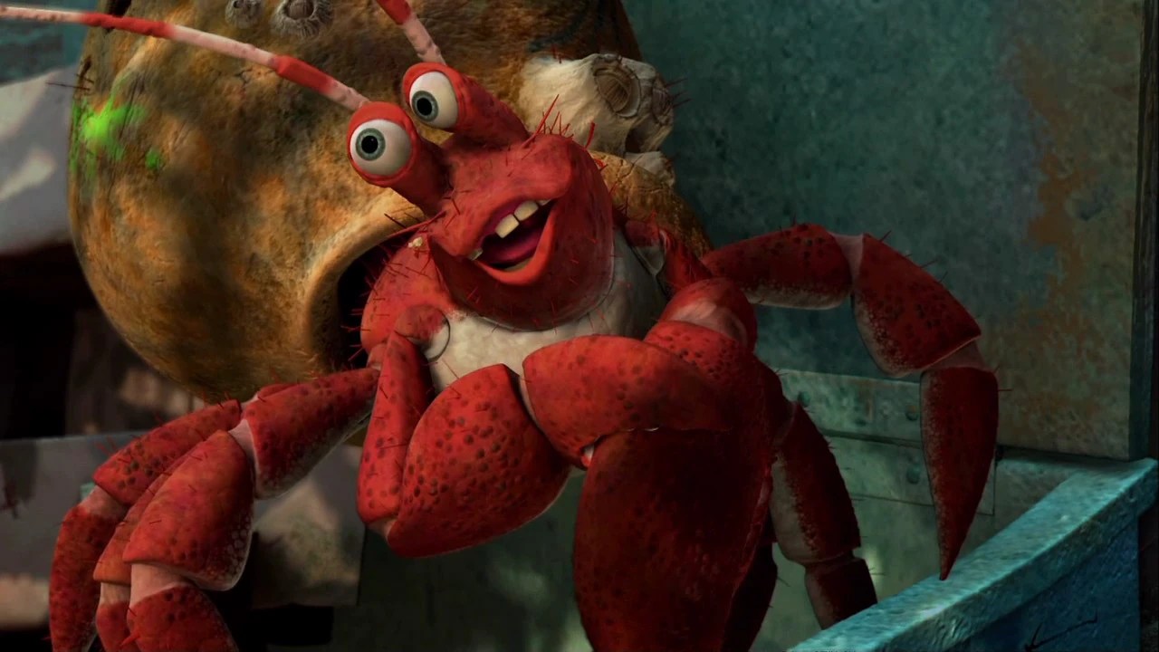 Crab from shark tale