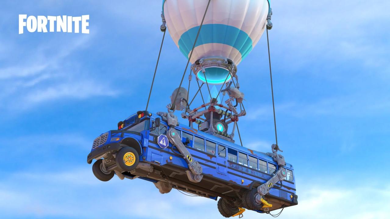 Battle bus fortnite ever change does need there leatherworker royale jump beginning players drop match each then