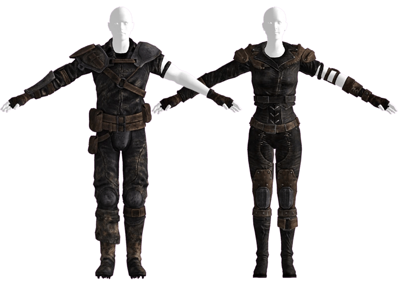 Leather fallout armor mod chest piece choose board