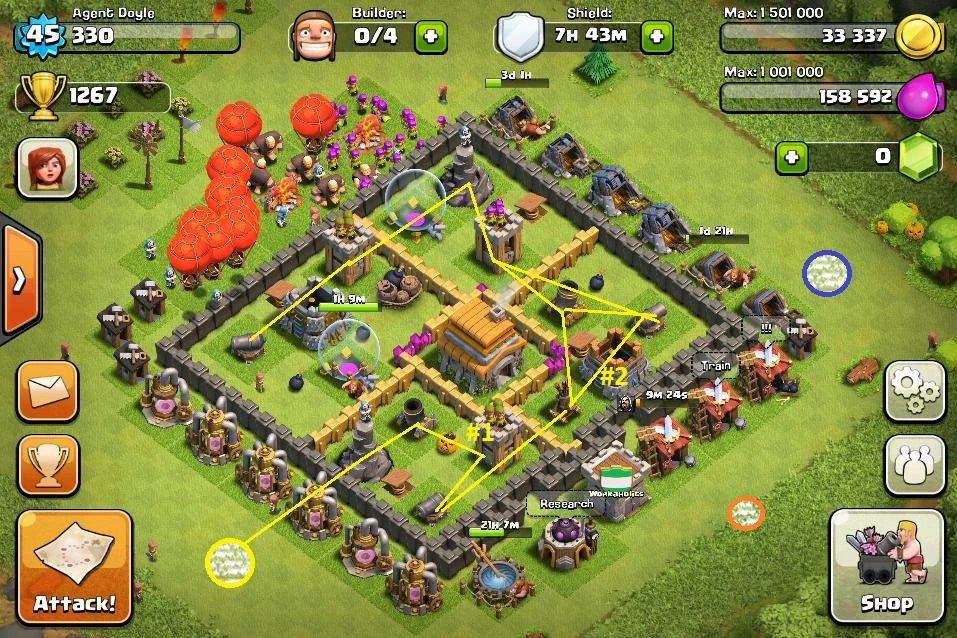 Coc level 7 balloons