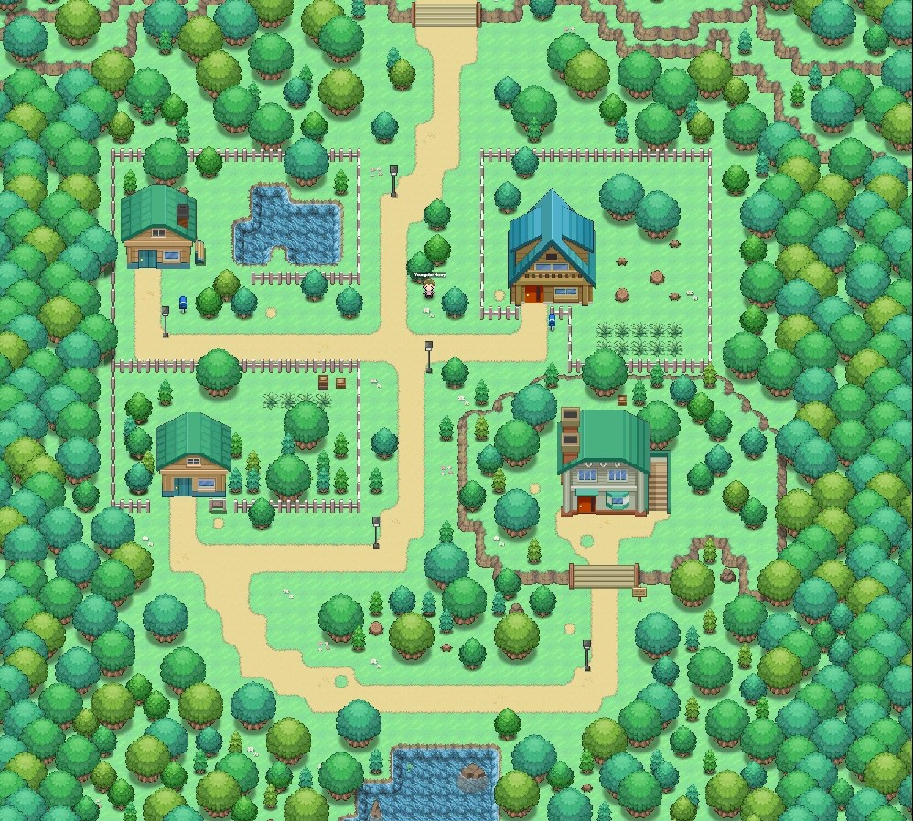 Pokemon red town map