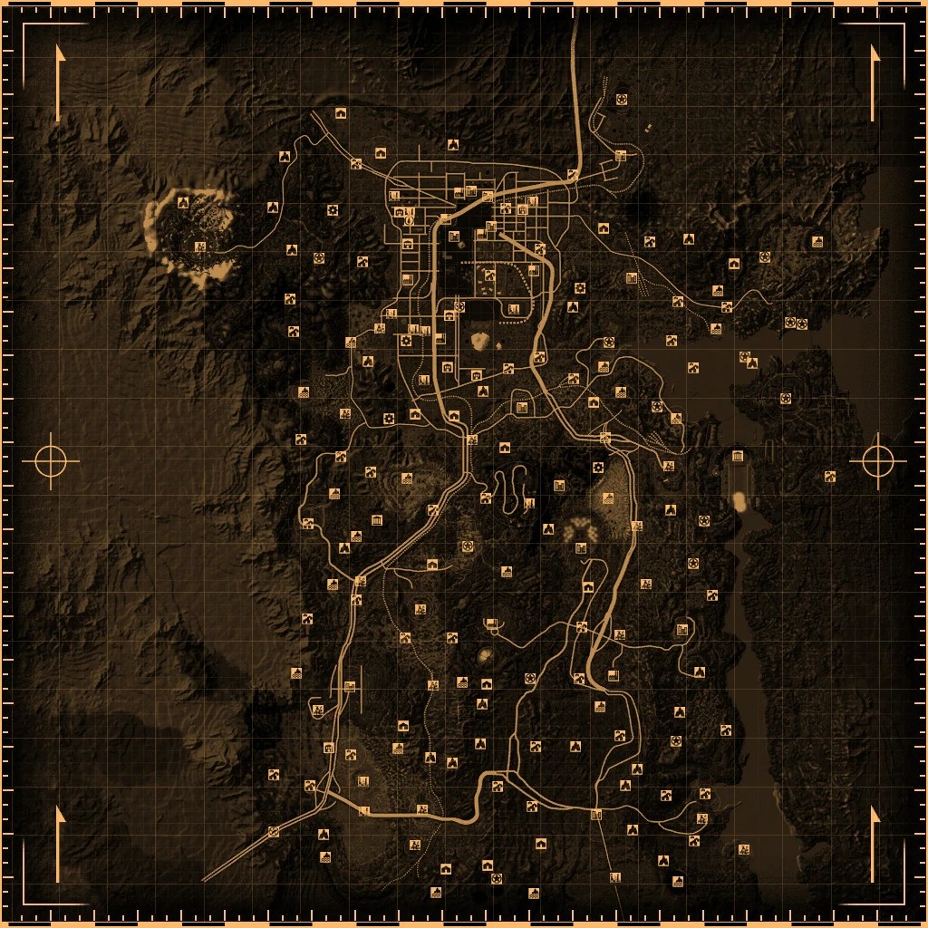 Fallout nv full map