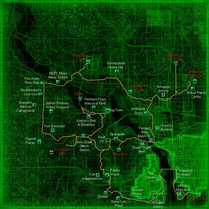 Fallout 4 traders map