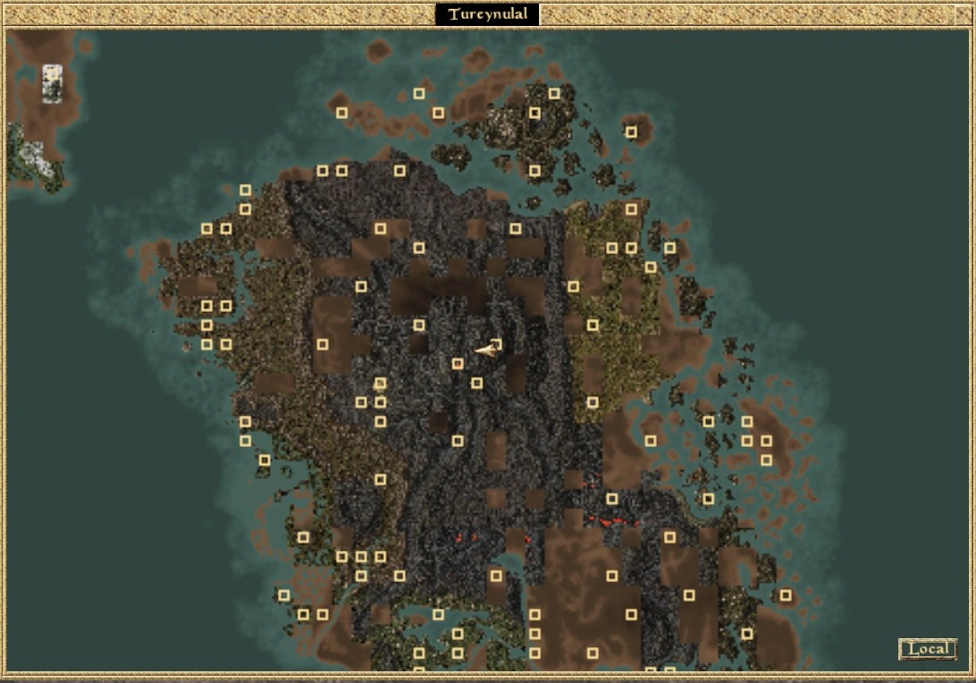 Morrowind in game map